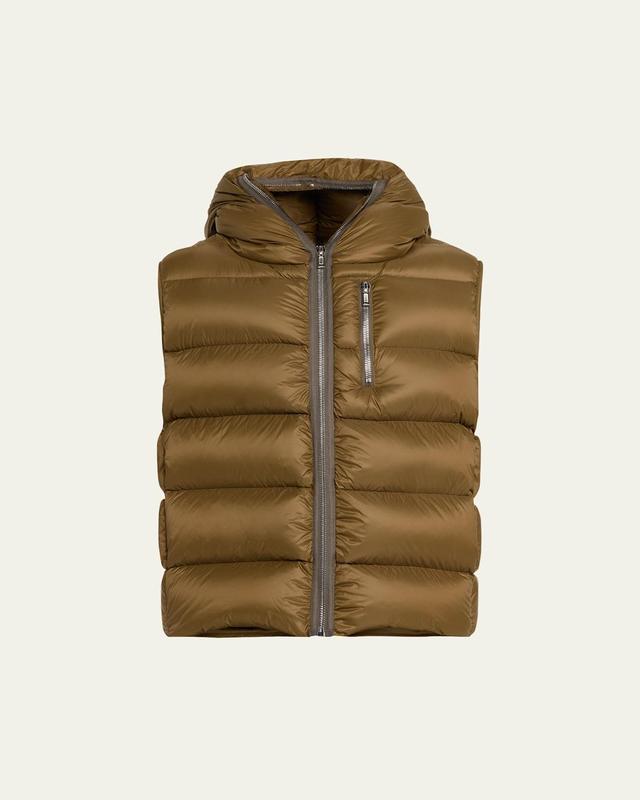 Mens Quilted Nylon Puffer Vest Product Image