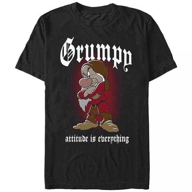 Mens Comfort Colors Disneys Snow White And The Seven Dwarfs Grumpy Attitude Is Everything Graphic Tee Product Image