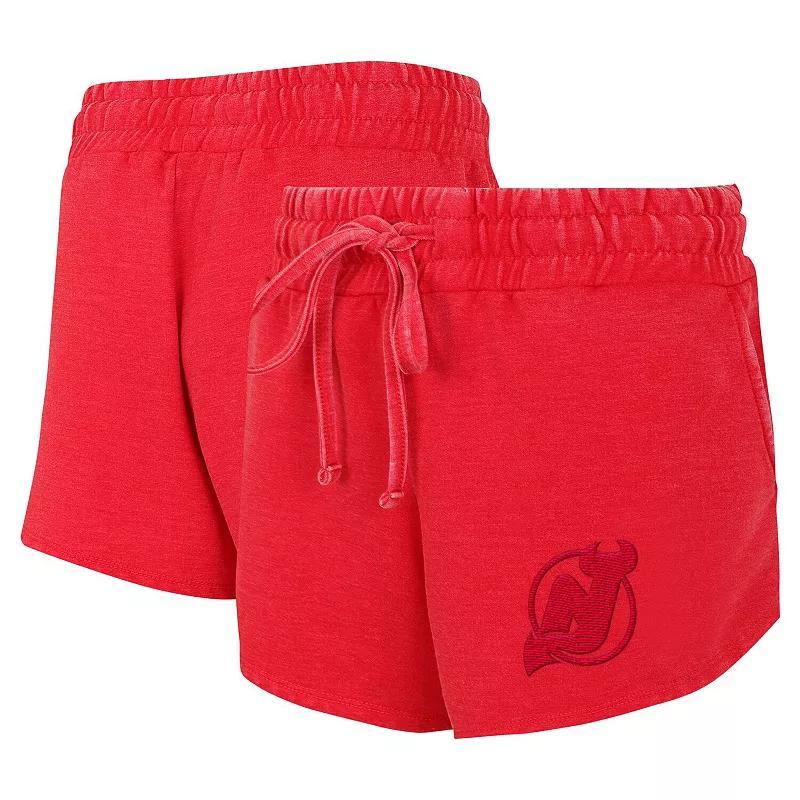 Womens Concepts Sport Red New Jersey Devils Volley Fleece Shorts product image