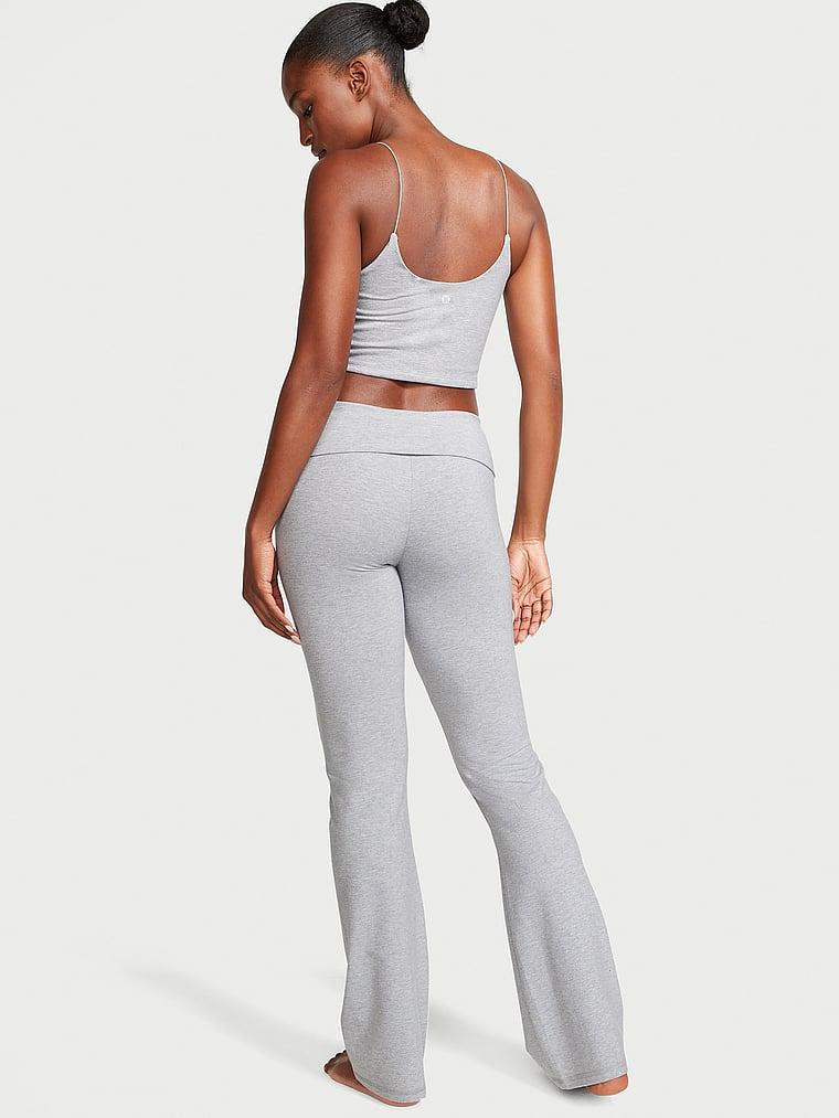 VS Cotton Yoga Foldover Flare Leggings Product Image