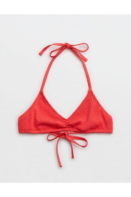 Aerie Crinkle Halter Voop Bikini Top Women's Product Image