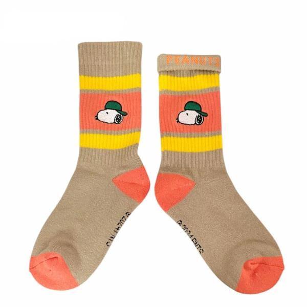 SNOOPY Colorful Line Socks Product Image