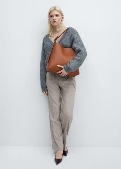 MANGO - Shopper bag with buckle - One size - Women Product Image