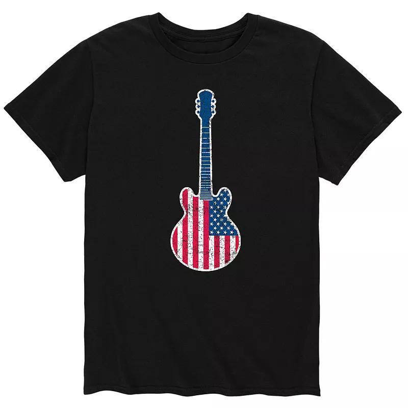 Mens Guitar Flag Fill USA Tee Product Image