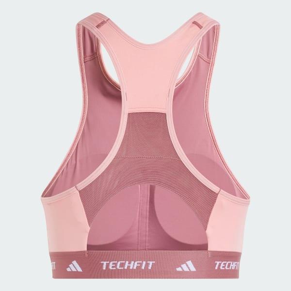 Techfit Medium-Support High-Neck Colorblock Bra Product Image