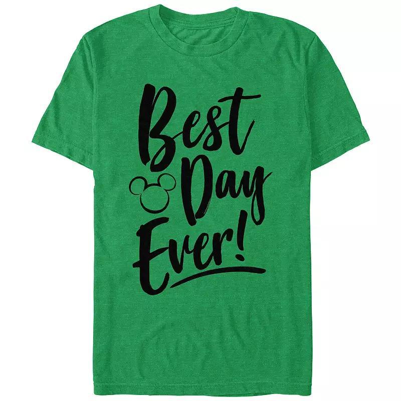 Disneys Mens Best Day Every Mickey Head Silhouette Tee Product Image