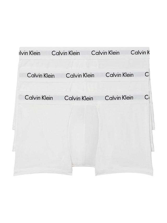 Calvin Klein Underwear Cotton Stretch Low Rise Trunks 3-Pack Men's Underwear Product Image