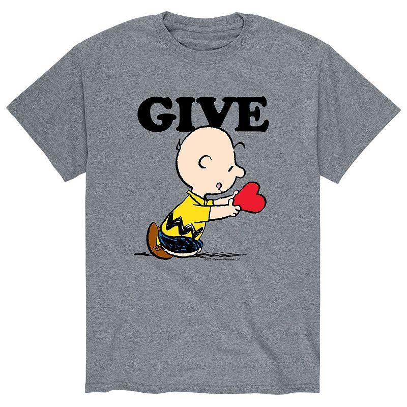 Mens Peanuts Give Love Tee Product Image