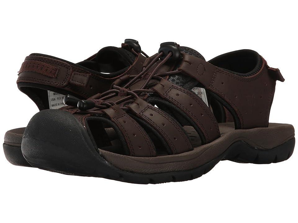 Propet Kona Mens Fisherman Sandals Grey Product Image