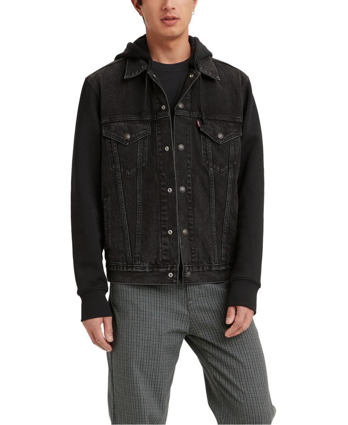 Levis Hybrid Hoodie V Denim Trucker Jacket Product Image