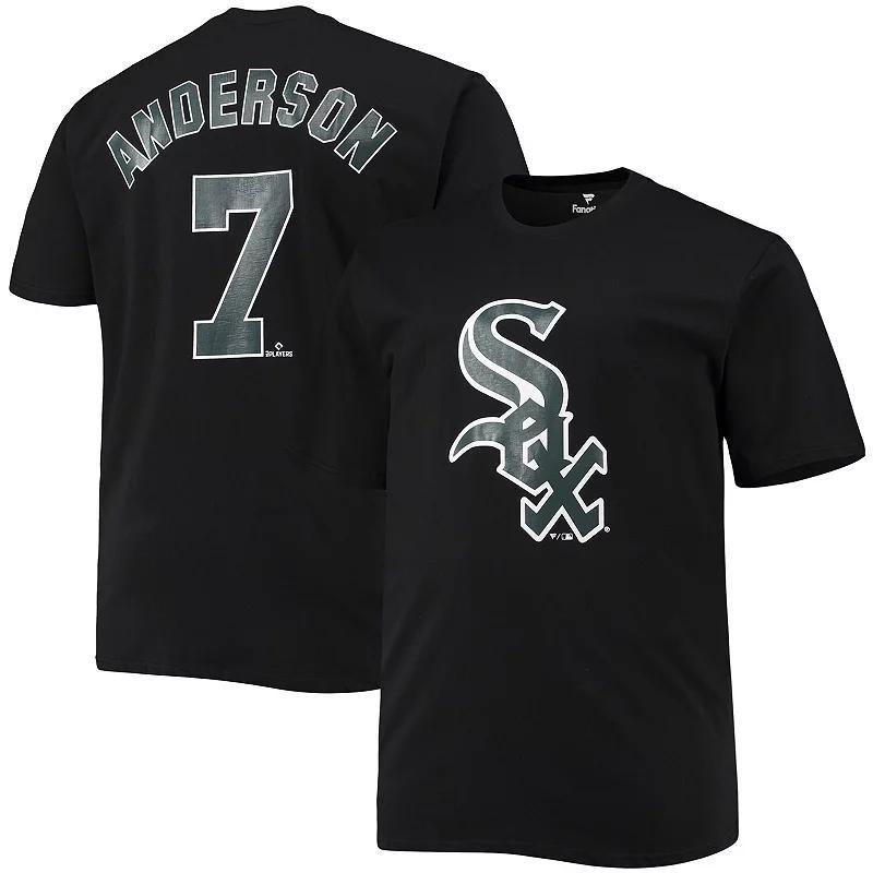 Mens Fanatics Branded Tim Anderson Chicago White Sox Big & Tall Logo T-Shirt Product Image