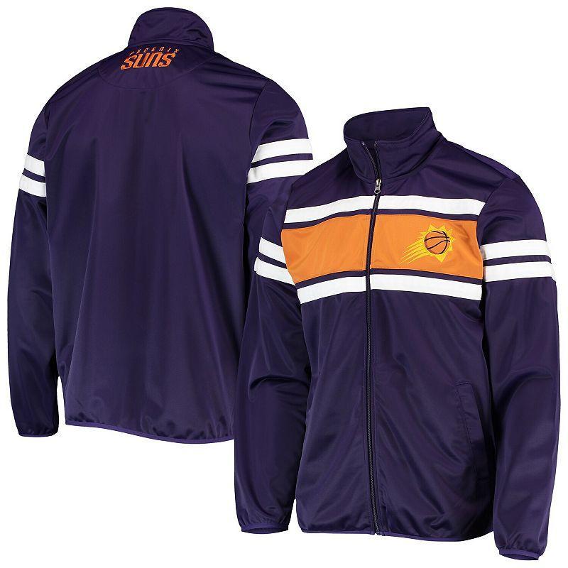 Mens G-III Sports by Carl Banks Purple/Orange Phoenix Suns Power Pitcher Full-Zip Track Jacket Product Image