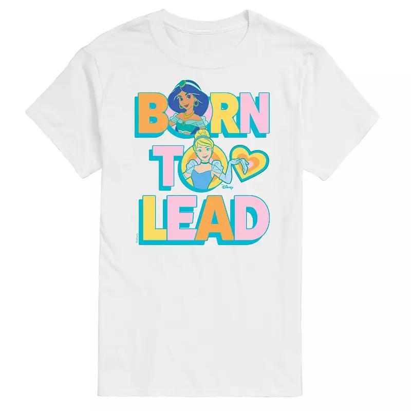 Disney Princess Big & Tall Born To Lead Graphic Tee, Mens Blue Product Image