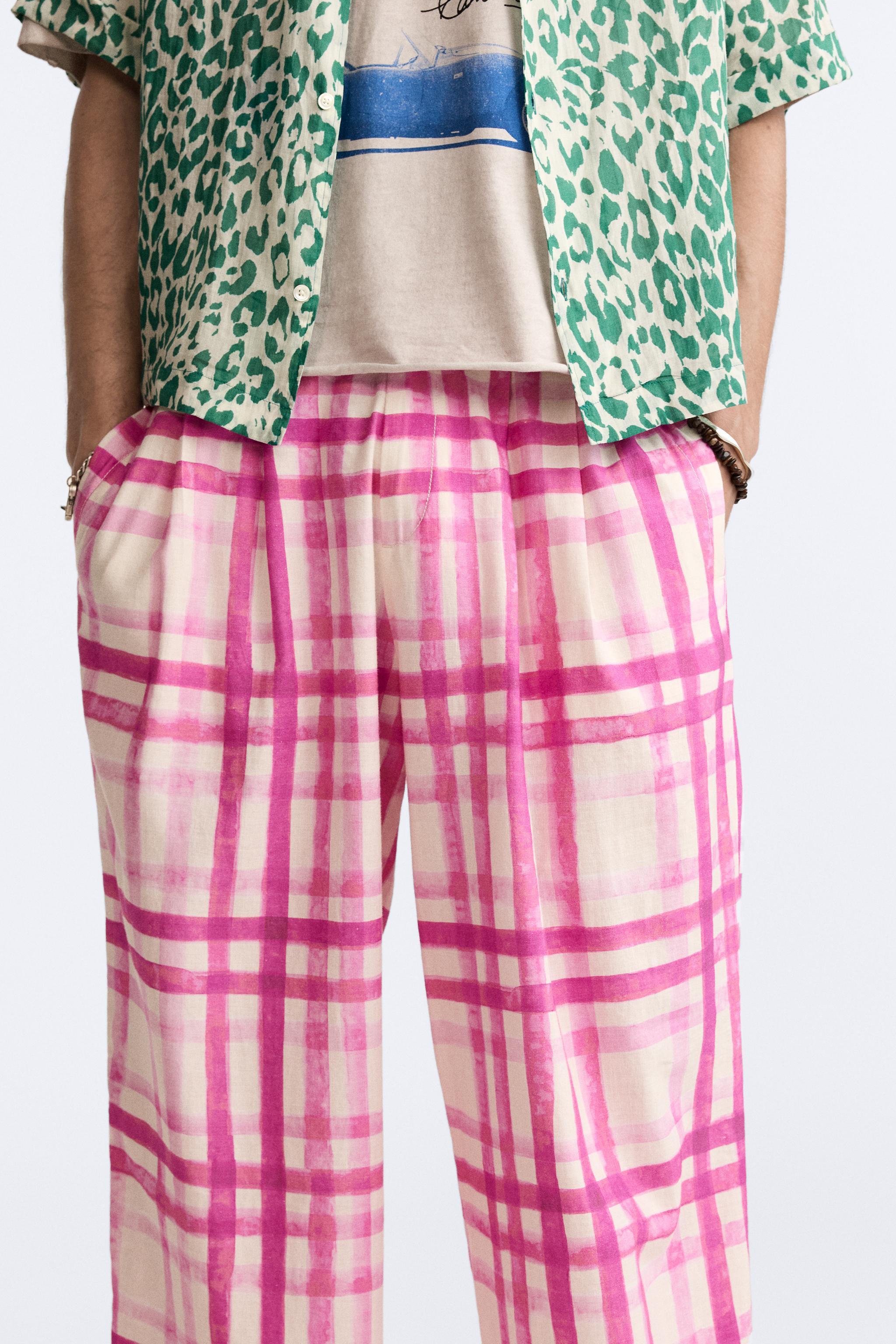 PLAID PRINT PANTS LIMITED EDITION Product Image