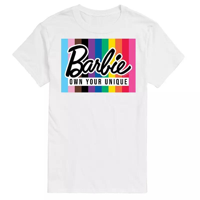 Big & Tall Barbie Own Your Unique Graphic Tee, Mens Product Image