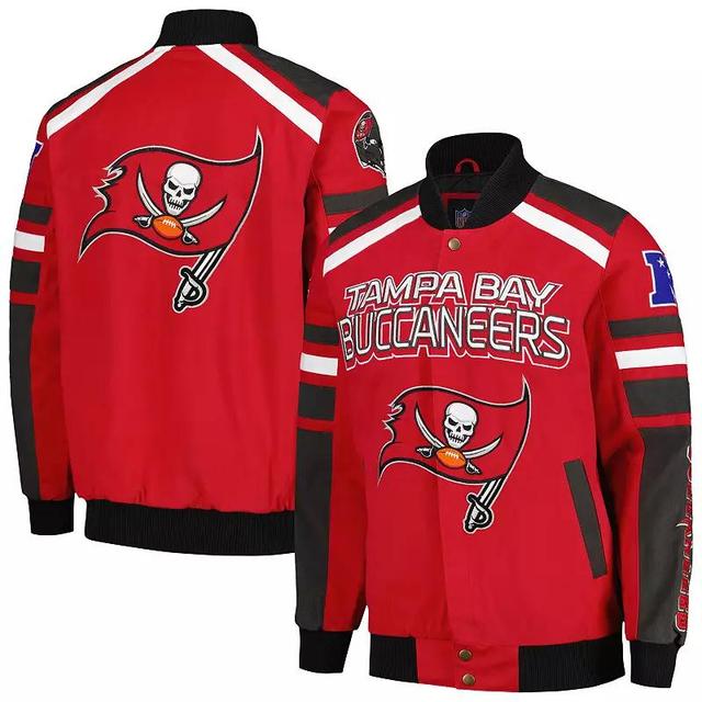 Mens G-III Sports by Carl Banks Denver Broncos Power Forward Racing Full-Snap Jacket Product Image