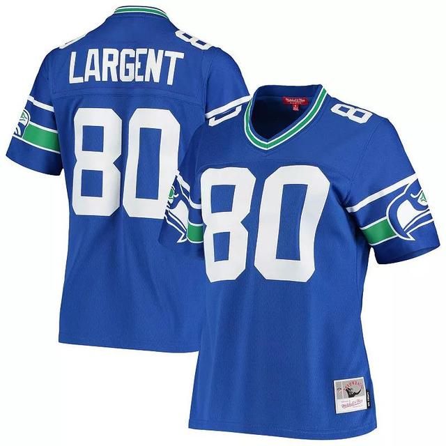 Womens Mitchell & Ness Steve Largent Royal Seattle Seahawks 1985 Legacy Replica Jersey Product Image