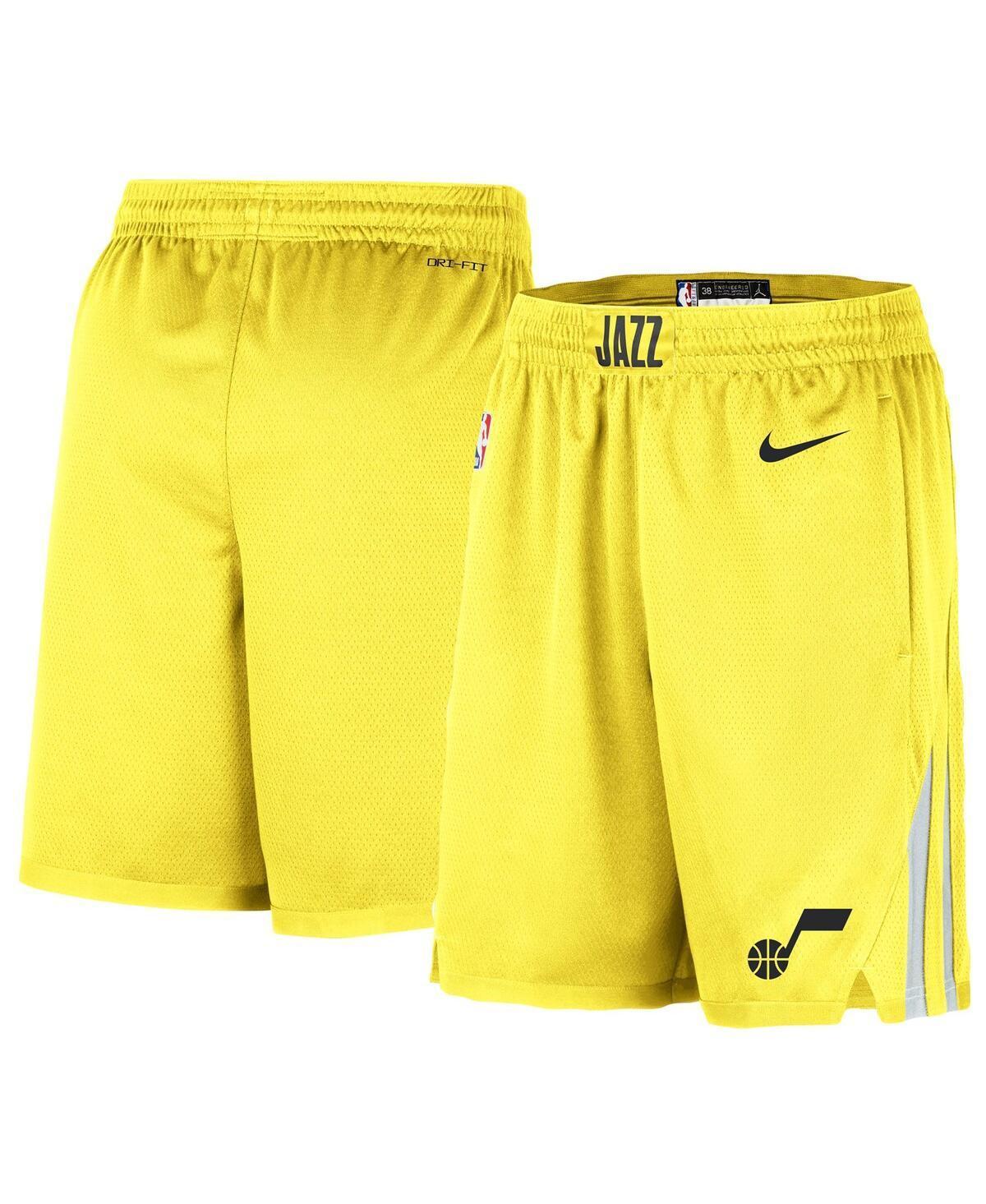 Utah Jazz Icon Edition  Men's Dri-fit Nba Swingman Shorts In Yellow Product Image