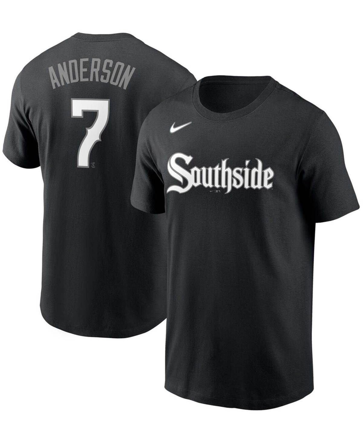 Mens Tim Anderson Black Chicago White Sox City Connect Name Number T-shirt Product Image