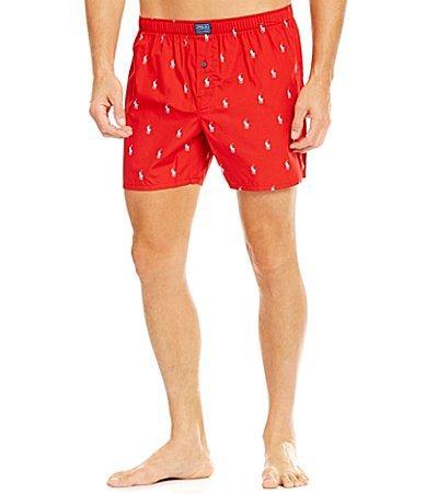 Polo Ralph Lauren Pony Print Woven Cotton Boxers Product Image