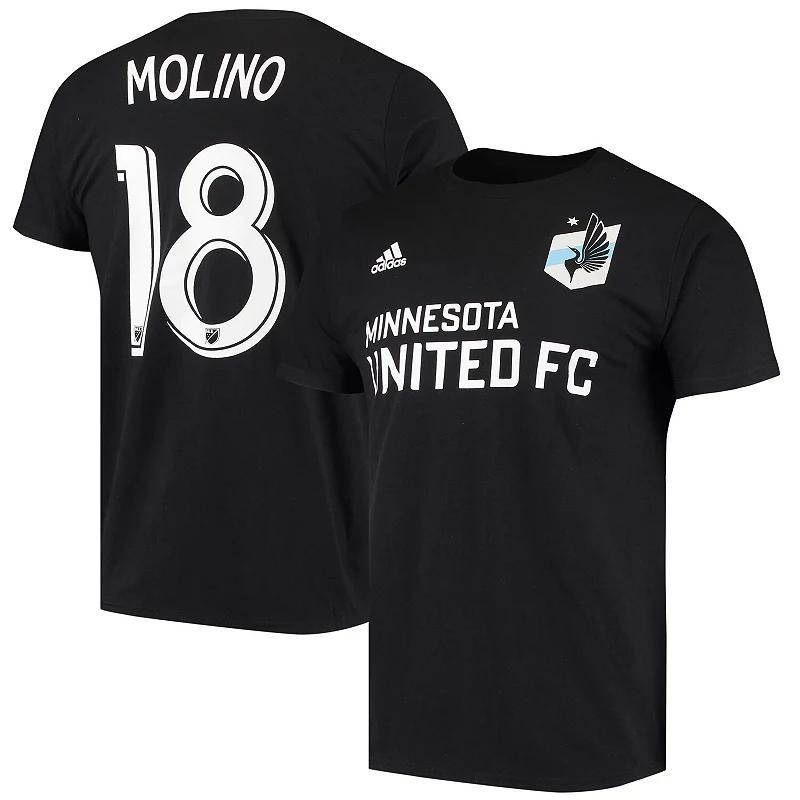 Mens adidas Kevin Molino Black Minnesota United FC Go To Name & Number T-Shirt Product Image