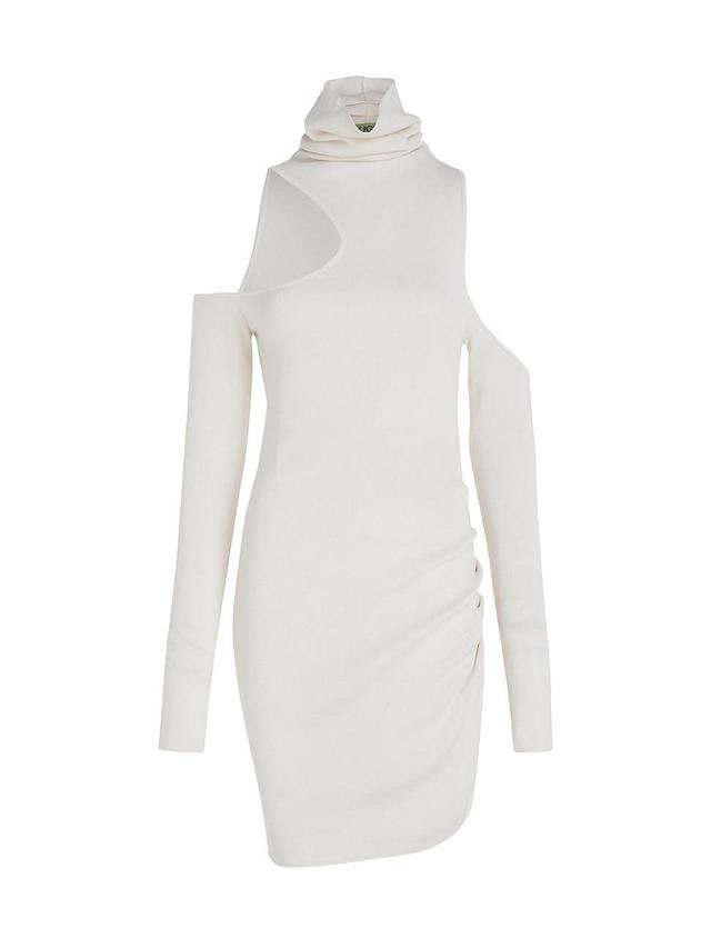 Womens Cut-Out Merino Wool Minidress Product Image