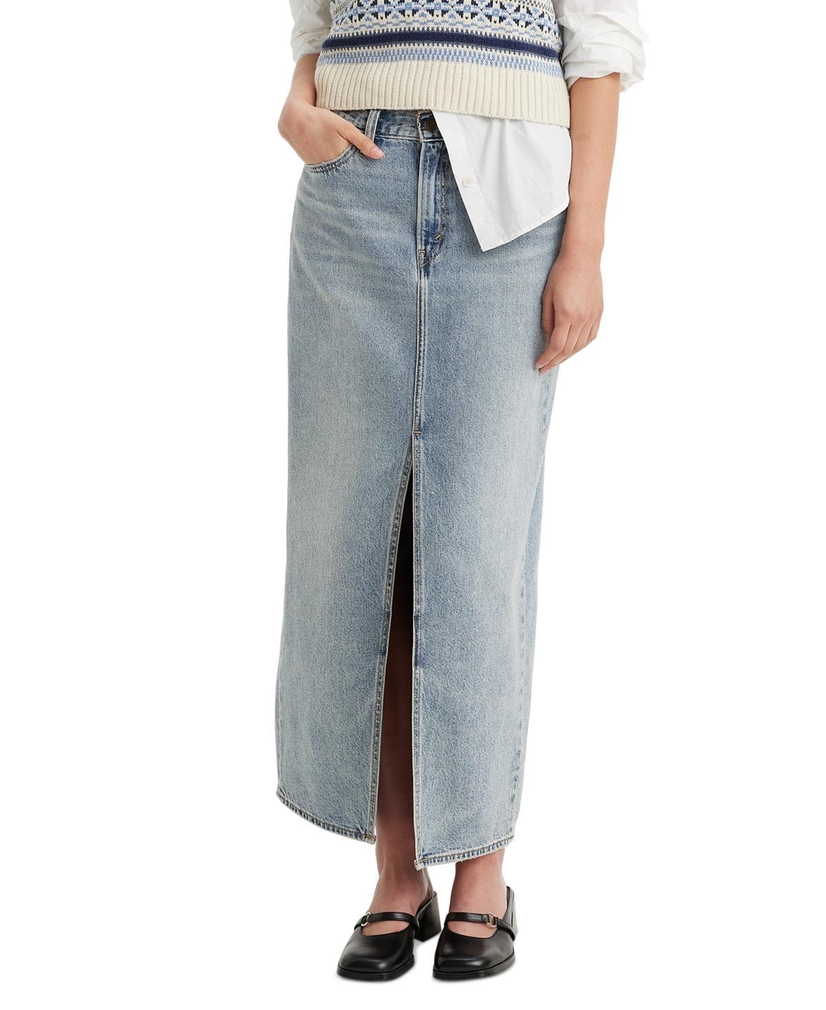 Levi's(r) Premium Ankle Column Skirt (Snowing In LA) Women's Skirt Product Image