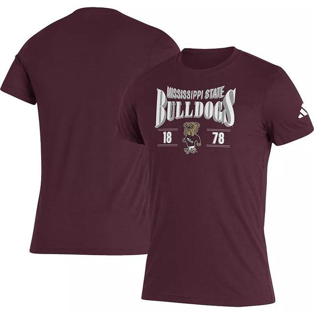 Mens adidas Maroon Texas A&M Aggies Along The Shadow Tri-Blend T-Shirt Product Image