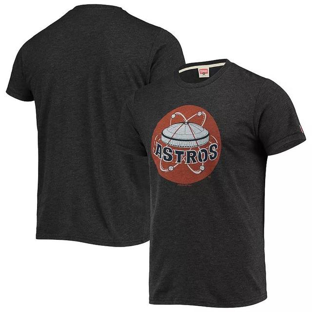 Mens Homage Charcoal Houston Astros Hand-Drawn Logo Tri-Blend T-Shirt Product Image