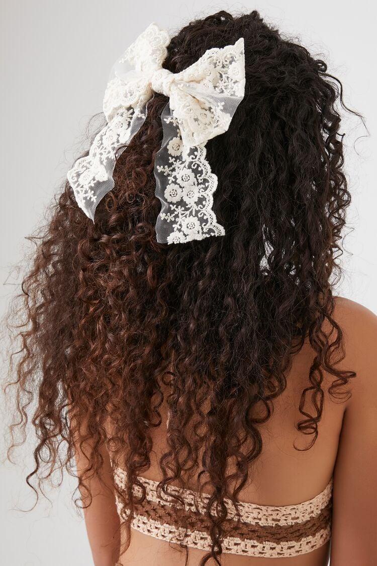 Lace Bow Hair Barrette | Forever 21 Product Image