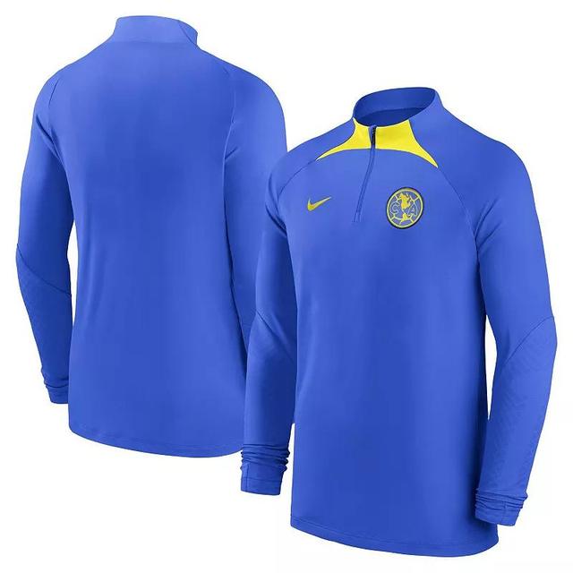 Mens Nike Blue Club America 2022/23 Strike Drill Performance Raglan Quarter-Zip Long Sleeve Top Product Image