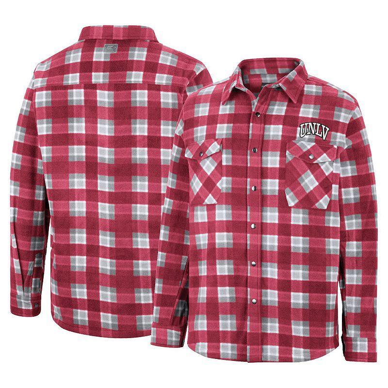 Mens Colosseum Scarlet Ohio State Buckeyes Ellis Full-Snap Jacket Product Image