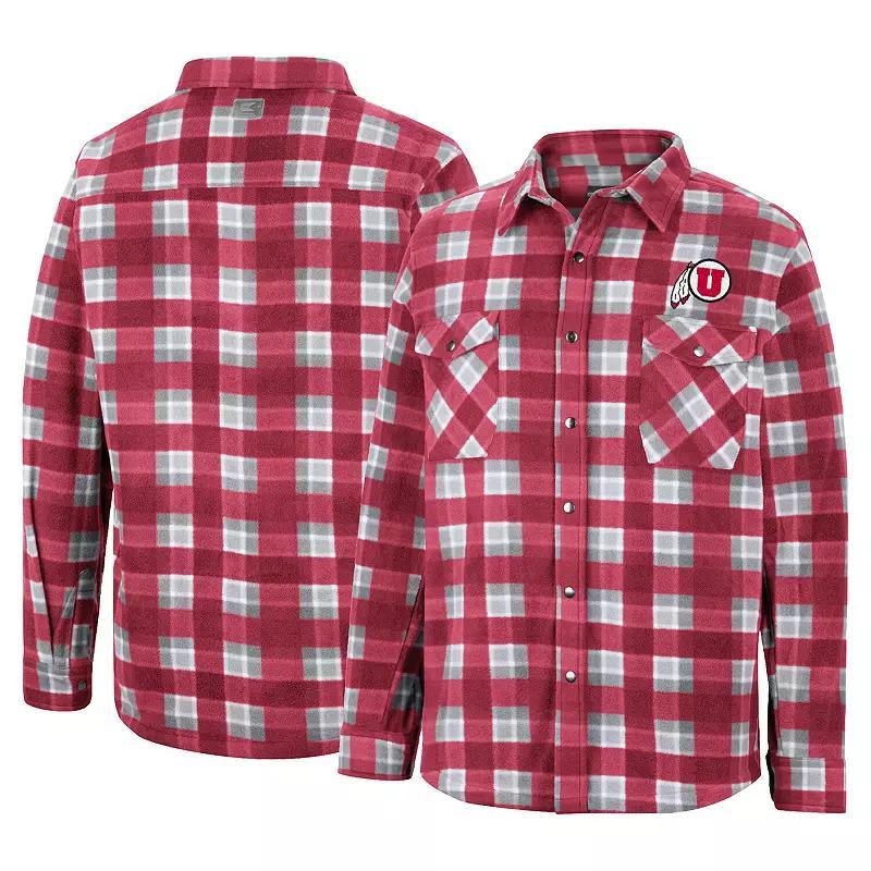 Mens Colosseum Scarlet Nebraska Huskers Ellis Full-Snap Jacket Product Image