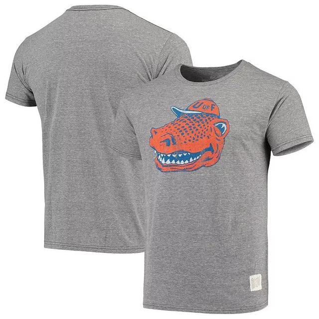 Mens Original Retro Brand Heathered Gray Florida Gators Vintage Logo Tri-Blend T-Shirt Product Image