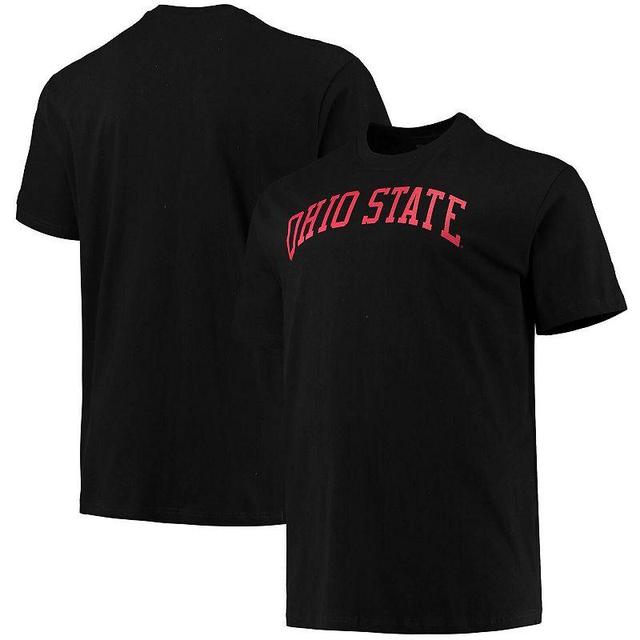 Mens Champion Black Ohio State Buckeyes Big and Tall Arch Team Logo T-shirt Product Image