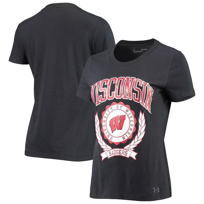 Womens Under Armour Wisconsin Badgers T-Shirt Product Image