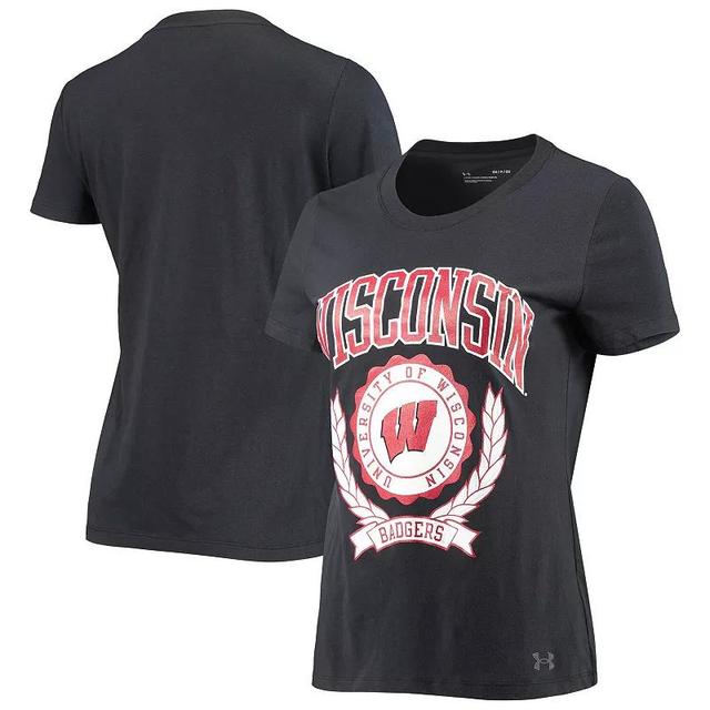 Womens Under Armour Wisconsin Badgers T-Shirt Product Image