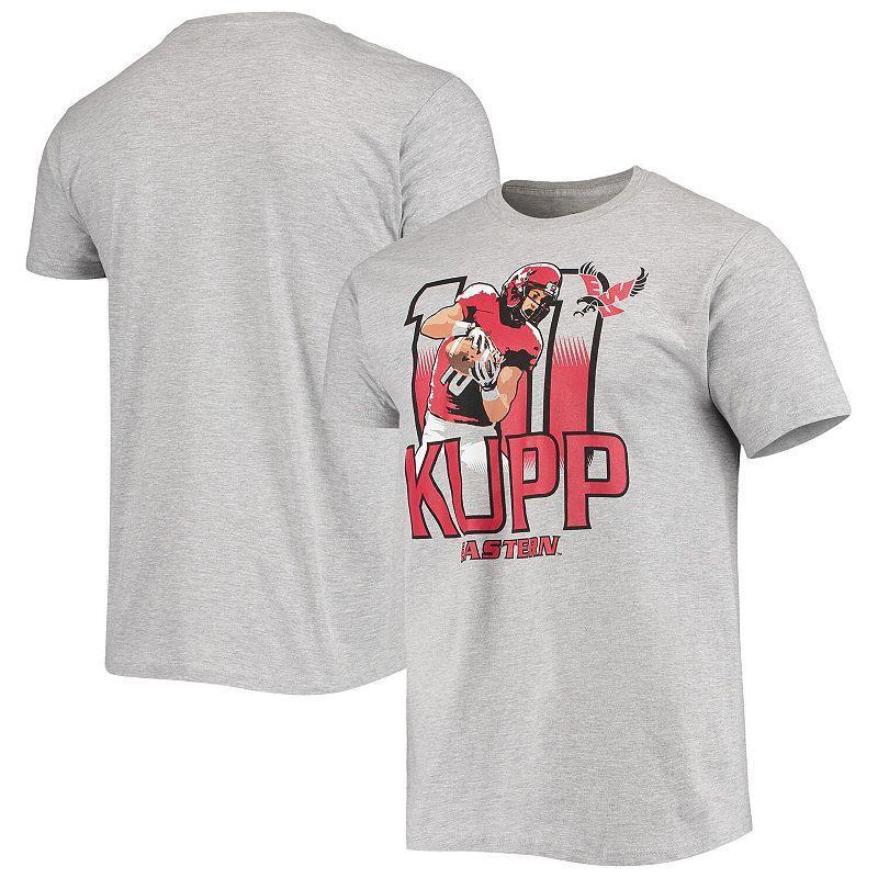 Mens Original Retro Brand Cooper Kupp Heathered Gray Eastern Washington Eagles Player T-Shirt Product Image