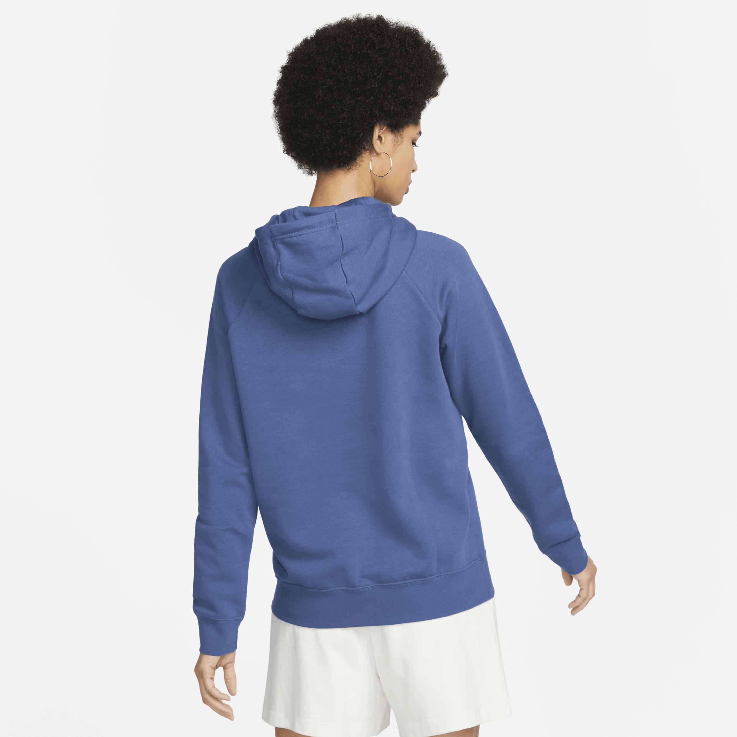 Womens Nike Blue Usmnt Essential Raglan Pullover Hoodie Product Image