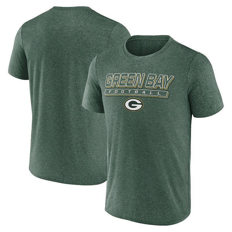 Mens Fanatics Heather Bay Packers Quick Repeat Long Sleeve T-Shirt Product Image