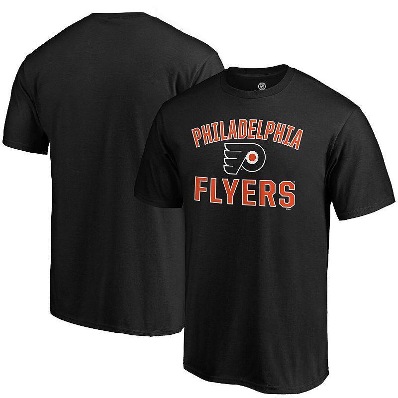 Mens Black Philadelphia Flyers Team Victory Arch T-shirt Product Image