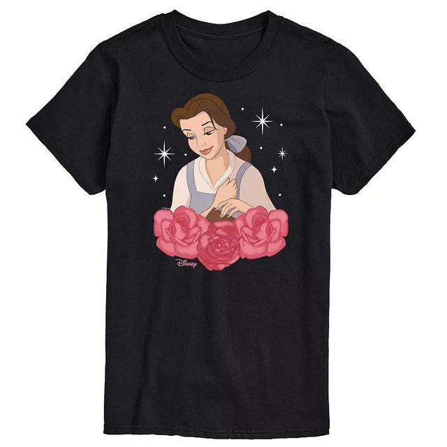 Disney Princess Big & Tall Belle Roses Graphic Tee, Mens Product Image