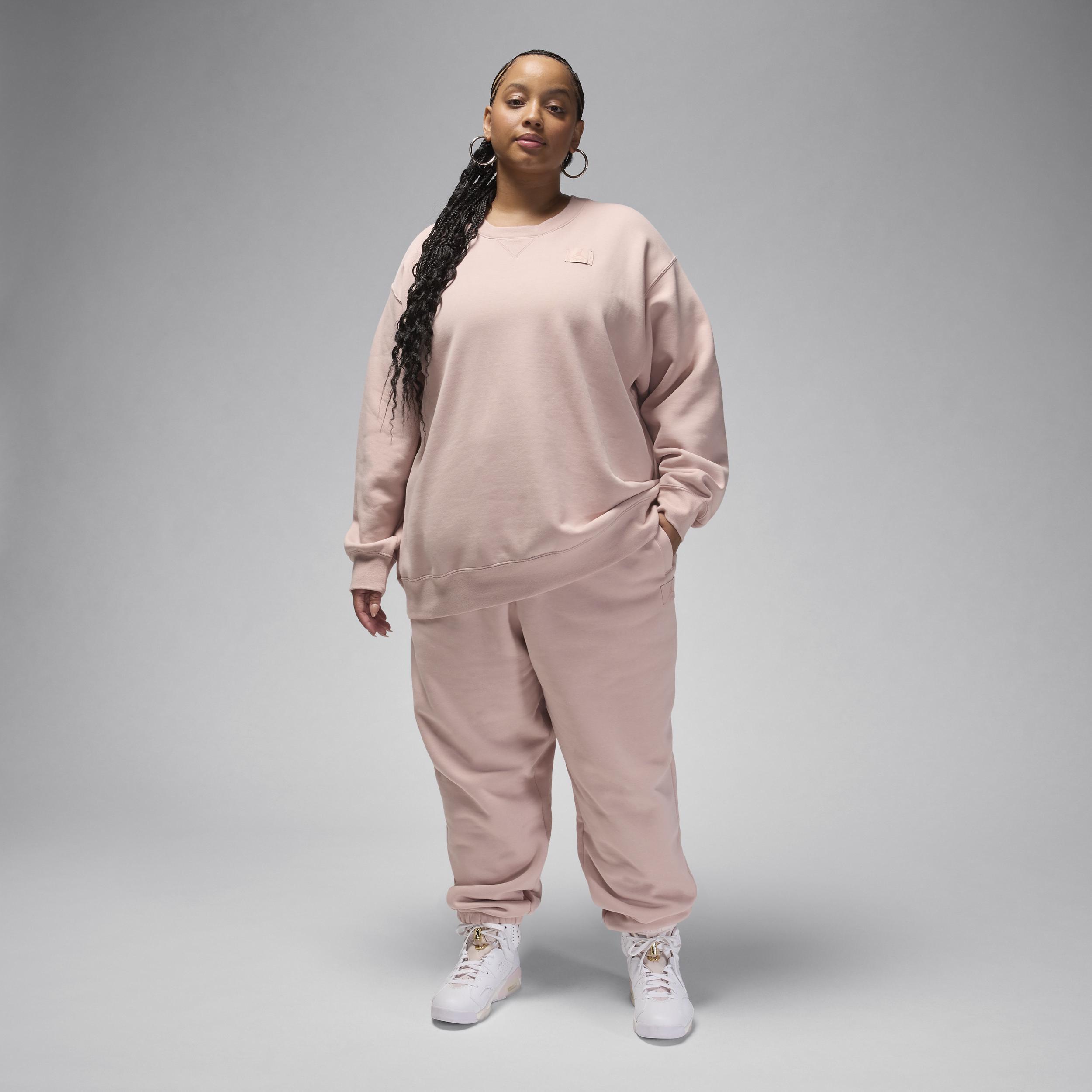 Women's Jordan Flight Fleece Crew-Neck Sweatshirt (Plus Size) Product Image