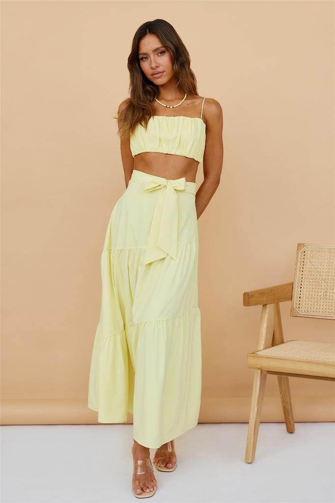 Evolving Heart Maxi Skirt Yellow Product Image