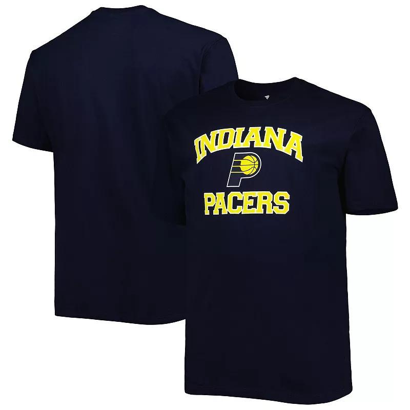 Mens Indiana Pacers Big & Tall Heart & Soul T-Shirt Blue Product Image