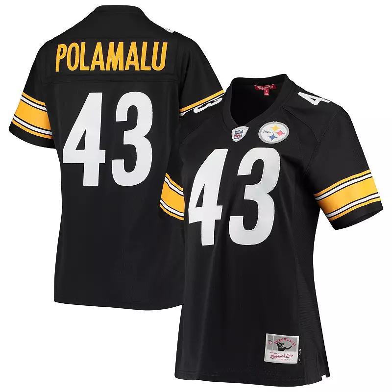 Womens Mitchell & Ness Troy Polamalu Pittsburgh Steelers Legacy Replica Team Jersey Product Image