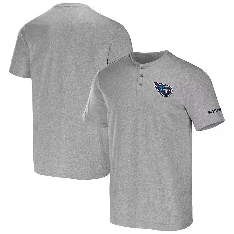 Mens Nfl x Darius Rucker Collection by Fanatics Heather Gray Seattle Seahawks Henley T-shirt Product Image