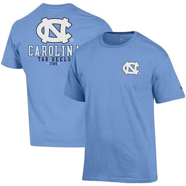 Mens Champion Carolina Blue North Carolina Tar Heels Stack 2-Hit T-Shirt Product Image