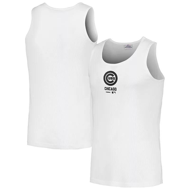 Mens Pleasures White Chicago Cubs Two-Pack Tank Top Product Image