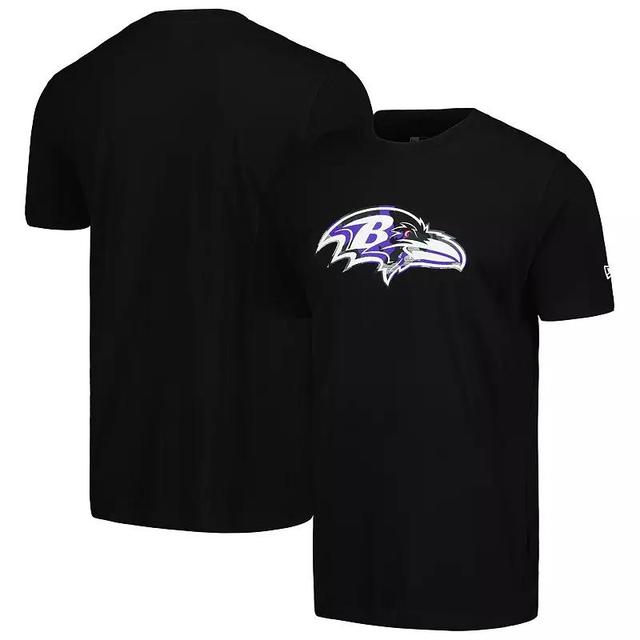 Mens New Era Baltimore Ravens Camo Logo T-Shirt Product Image